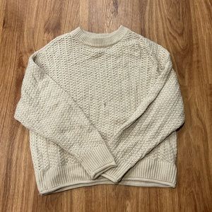 Cream knit sweater